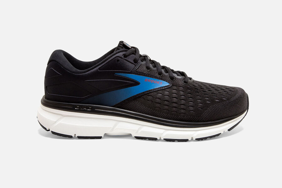 Brooks Dyad 11 Mens Australia - Road Running Shoes - Black/Blue (064-RXKDS)